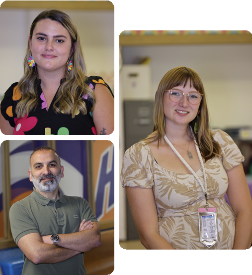 A collage of three HSA Teachers.